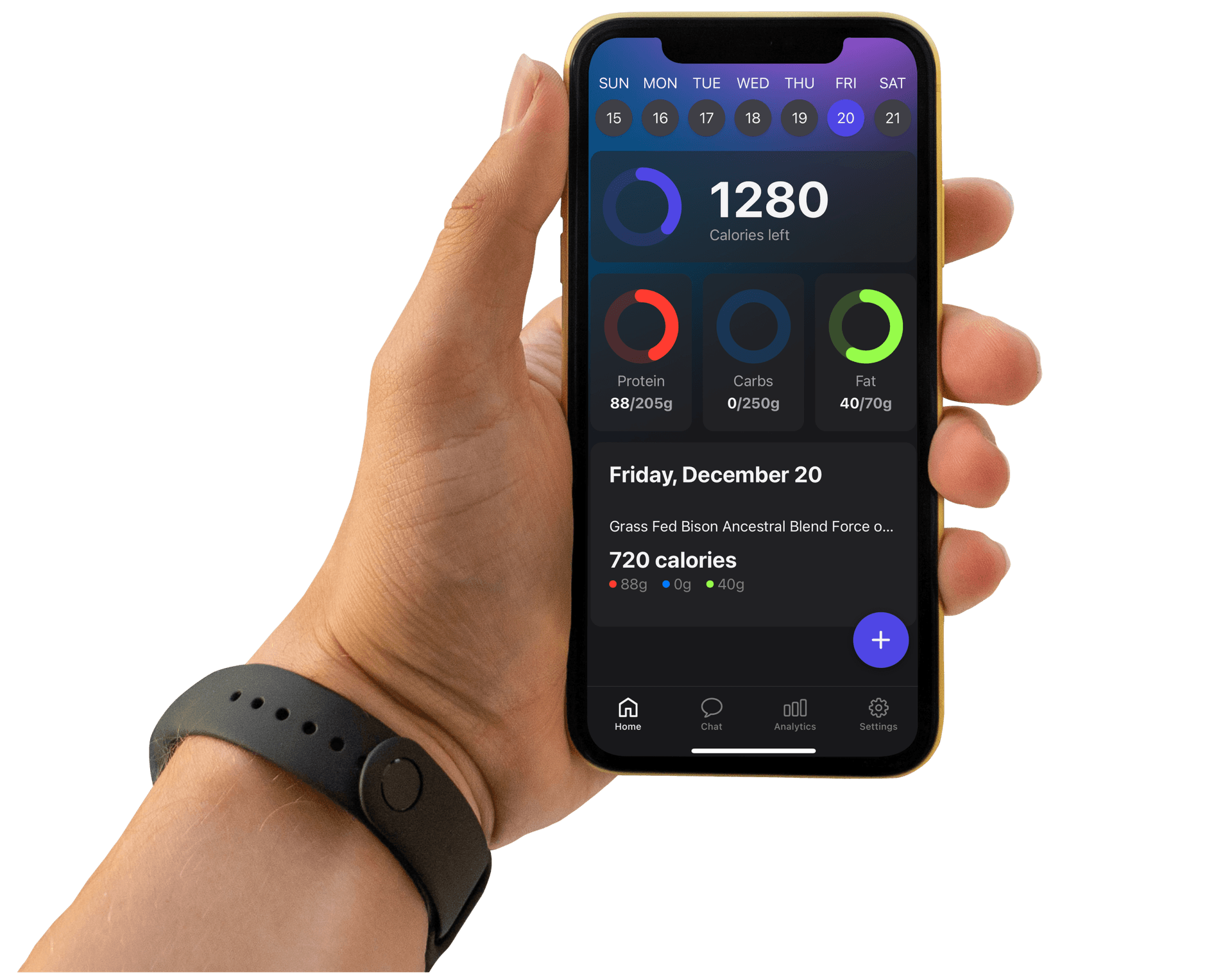 Mobile app interface
