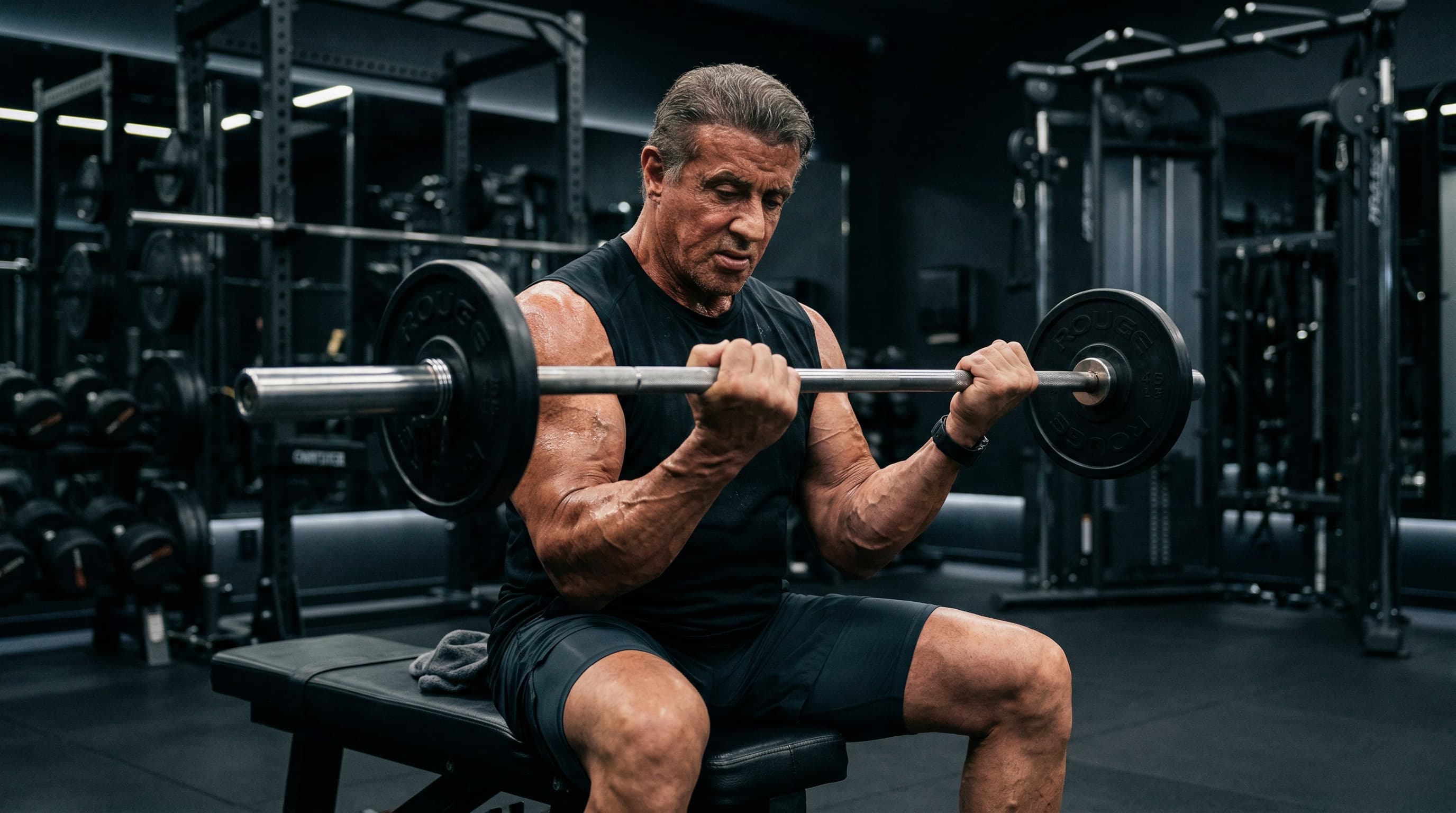 Sylvester Stallone Workout